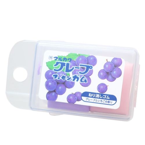フーセンガム グレープ 消しゴム 香り付きねりけし お菓子パッケージ キャラクター グッズ メール便可