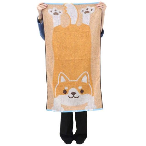 のびしば バスタオル ジャガードビッグタオル かわいい グッズ