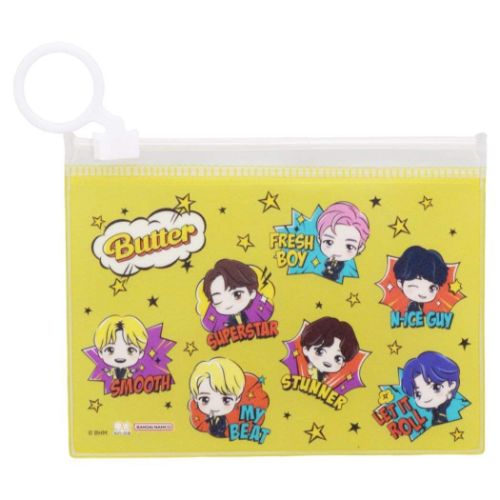 タイニータン クリップ ケース付クリップ Butter イエロー 新入学 TinyTAN キャラクター 商品 メール便可