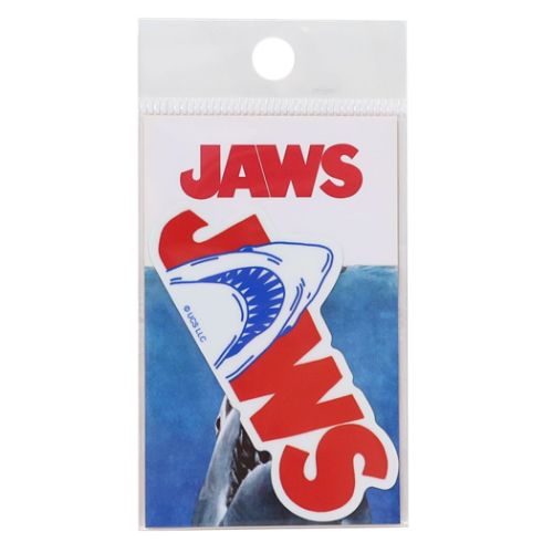 ジョーズ ビニールシール ダイカットミニステッカー JAWS ロゴ&イラスト 映画キャラクター グッズ メール便可