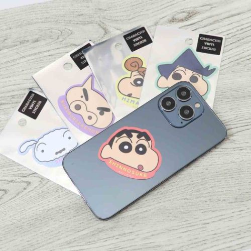クレヨンしんちゃん ダイカットシール ダイカットビニールステッカー しんちゃん アップ アニメキャラクター グッズ メール便可