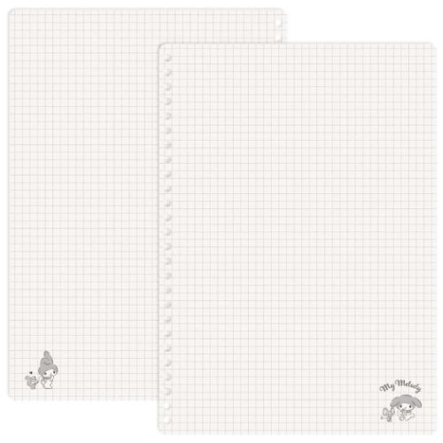 マイメロディ B5学習ノート B5ルーズリーフ グリッド 26穴 新入学 サンリオ キャラクター グッズ メール便可