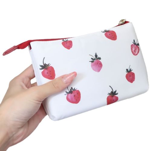 ジューシードゥー コスメポーチ ダブルフラットポーチ ホワイト かわいい グッズ