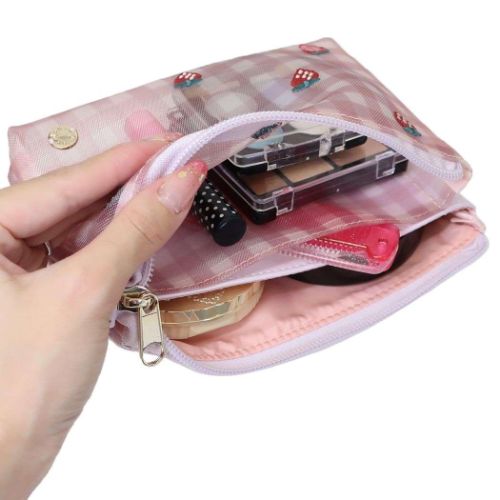 ジューシードゥー コスメポーチ ダブルフラットポーチ ピンク かわいい グッズ