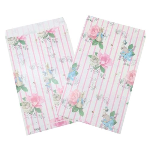 ピーターラビット ラッピング用品 ギフトバッグ 8枚入り ローズ 絵本キャラクター グッズ メール便可