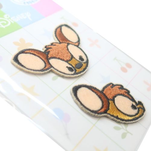 バンビ ワッペン ミニアイロンパッチシール2枚セット ディズニー キャラクター グッズ メール便可