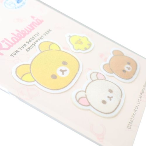 リラックマ ワッペン ミニアイロンパッチシール4枚セット サンエックス キャラクター グッズ メール便可