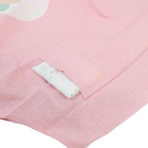 エプロンセット キッズエプロン&三角巾 M ハローユニコーン ピンク 子供 子ども 女の子 親子お料理 キッチン用品 グッズ