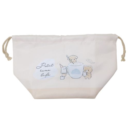 プチクマライフ ランチ巾着 お弁当きんちゃくポーチ 新入学 女の子 グッズ メール便可