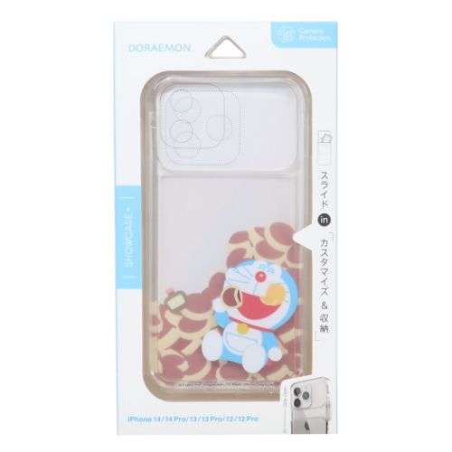 ドラえもん iPhone14 14Pro 13 13Pro 12 12Proケース SHOWCASE+ アイフォン アイフォンプロ どら焼き 藤子F不二雄 メール便可