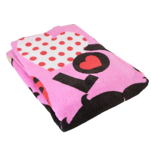 ベティブープ バスタオル プリントビッグタオル ハート BETTY BOOP キャラクター グッズ