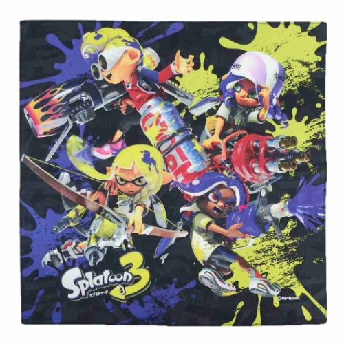 スプラトゥーン3 ハンカチ ハンカチーフ 2 キャラクター グッズ メール便可