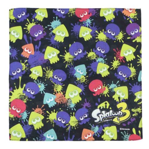 スプラトゥーン3 ハンカチ ハンカチーフ 3 キャラクター グッズ メール便可