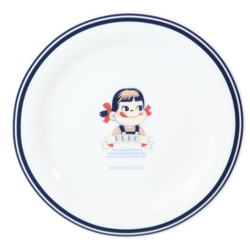 不二家のペコちゃん 中皿 ラウンドプレート15.8cm レトロペコちゃん キャラクター グッズ