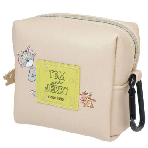 トムとジェリー ミニポーチ カラビナ付きミニポーチ ひょっこりワッペンシリーズ BE ワーナーブラザース キャラクター グッズ