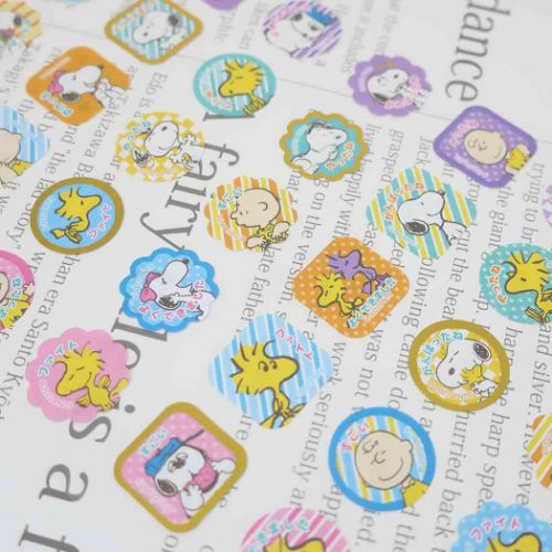 スヌーピー シールシート シール C ピーナッツ キャラクター グッズ メール便可