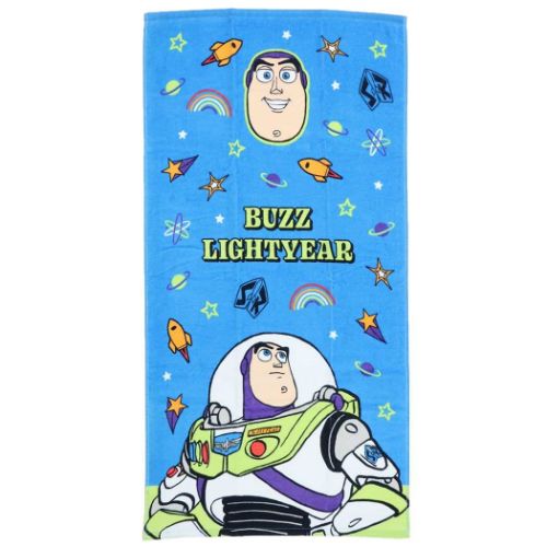 トイストーリー バスタオル プリントコンパクトバスタオル グルービー バズライトイヤー ディズニー キャラクター グッズ