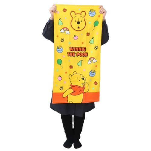 くまのプーさん バスタオル プリントコンパクトバスタオル グルービー ディズニー キャラクター グッズ