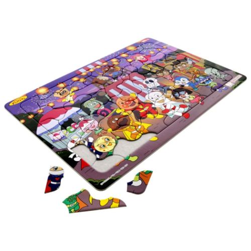 アンパンマン 知育玩具 パズルしようよ65ピース ケース付きB4パズル アンパンマンとウキウキおまつり アニメキャラクター グッズ