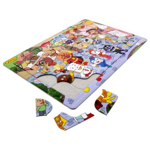 アンパンマン 知育玩具 パズルしようよ45ピース ケース付きB4パズル アンパンマンとあおぞらのしたでスイーツ