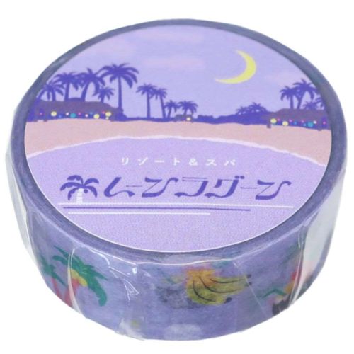 レトロノーム マスキングテープ 15mmマステ ムーン 文具 おもしろ雑貨 グッズ メール便可