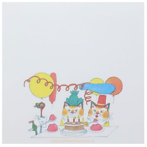 リチャードスキャリー メモ帳 スクエアメモ なかまたち 絵本キャラクター グッズ メール便可