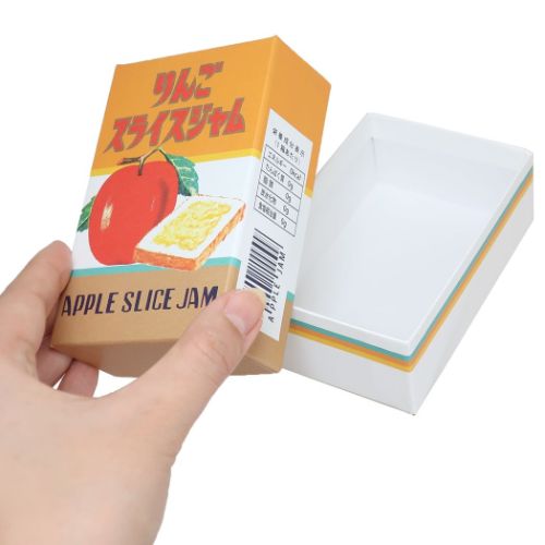 地元パン 小物入れ 貼り箱 小 リンゴスライスジャム おもしろ雑貨 グッズ