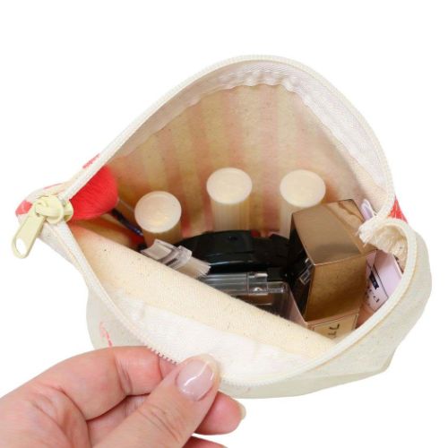 おえかきさん コスメポーチ POUCH マチ有り キャンバスポーチ あぼかどさんとまよさん かわいい グッズ メール便可