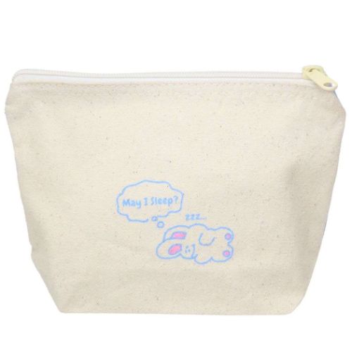 コスメポーチ POUCH マチ有り キャンバスポーチ ねていい？ かわいい グッズ メール便可