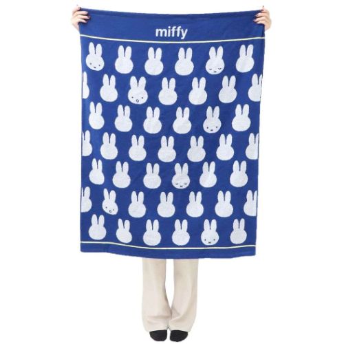 ミッフィー キッズタオルケット お昼寝ケット おやすみネイビー ディックブルーナ 絵本キャラクター グッズ