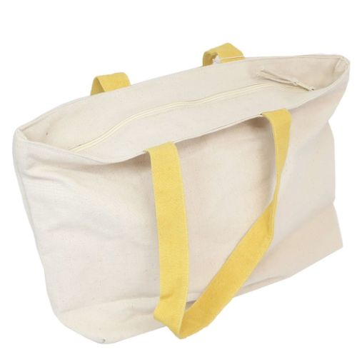 トートバッグ ファスナー付A4トート ハシビロコウ ナチュラル 手提げかばん かわいい グッズ