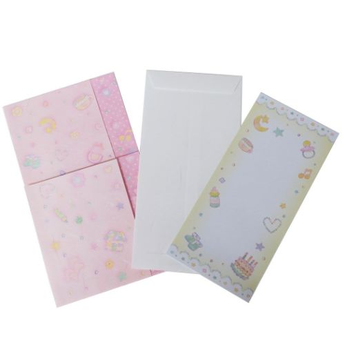 たけいみき 祝儀袋 ご出産祝い 女の子用 ガーリーイラスト グッズ メール便可