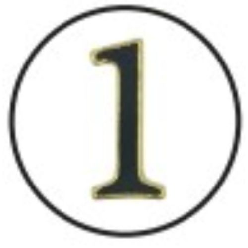 シールシート ふち箔クリア文字シール 数字 黒箔 グッズ メール便可