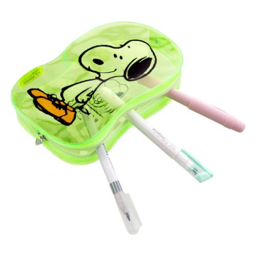 スヌーピー ペンポーチ ダイカットクリアペンケース PEANUTS PLAY WITH COLORS4 くつ ピーナッツ キャラクター グッズ