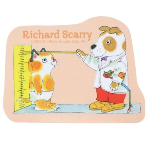 リチャードスキャリー ダイカットシール キャラクターステッカー 身体測定 絵本キャラクター グッズ メール便可