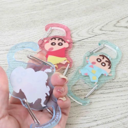 クレヨンしんちゃん キーホルダー ツインカラビナホルダー しんちゃん アニメキャラクター グッズ メール便可