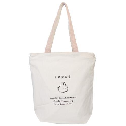 トートバッグ ファスナー付きキャンバストート Lepus かわいい グッズ メール便可