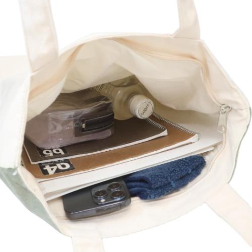 トートバッグ ファスナー付きキャンバストート Lepus かわいい グッズ メール便可