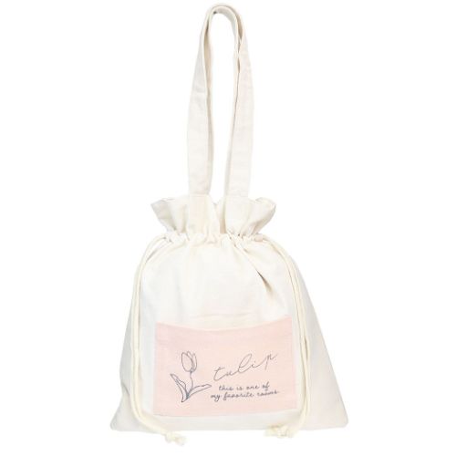 巾着バッグ 巾着トートバッグ チューリップ グッズ