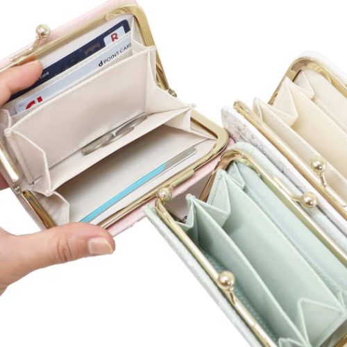 クラリーチェ レディース財布 二つ折り財布 がまぐち おしゃれ グッズ