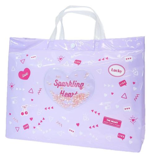 Ciao プールバッグ PVCバッグ パープル ハート 女の子 グッズ