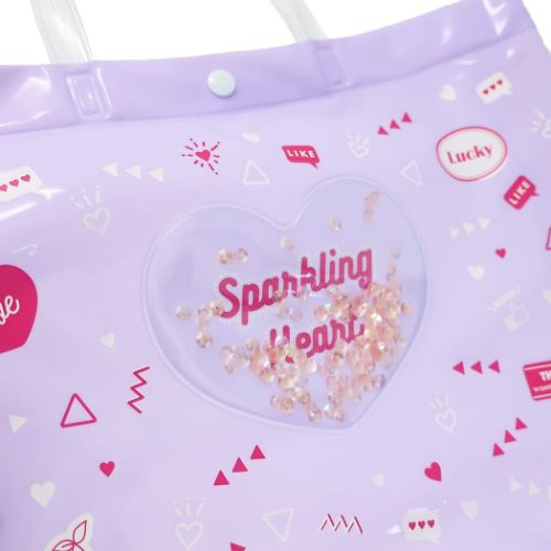 Ciao プールバッグ PVCバッグ パープル ハート 女の子 グッズ
