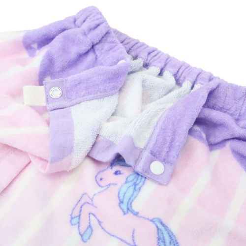 サンハート ラップタオル 60丈マキタオル 60cm丈巻き巻きタオル ユニコーンとリボン グッズ