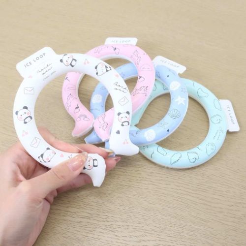 夏用クールネック 首もとひんやりアイスループ XSサイズ 恐竜 グッズ