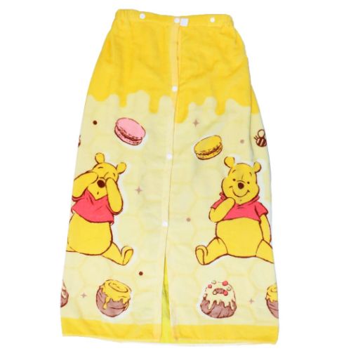 くまのプーさん ラップタオル 80丈マキタオル 80cm丈巻き巻きタオル キラキラスイート ディズニー キャラクター グッズ
