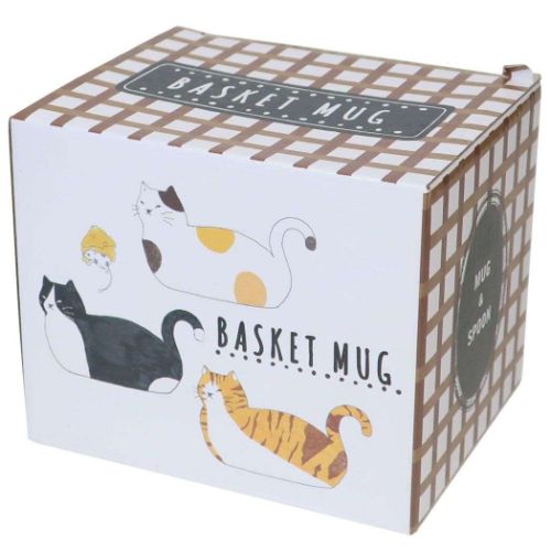 アニマル食器 マグカップ バスケットマグ 三毛猫 ねこ おもしろ雑貨 プレゼント ギフト グッズ