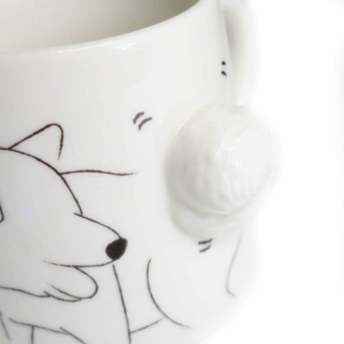 アニマル食器 マグカップ 立体動物マグ 犬 いぬ おもしろ雑貨 プレゼント ギフト グッズ