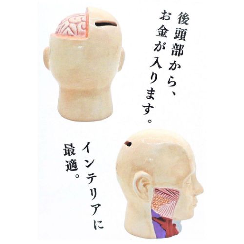 おもしろ雑貨 陶器製貯金箱 人体模型バンク おもしろ雑貨 プレゼント ギフト グッズ