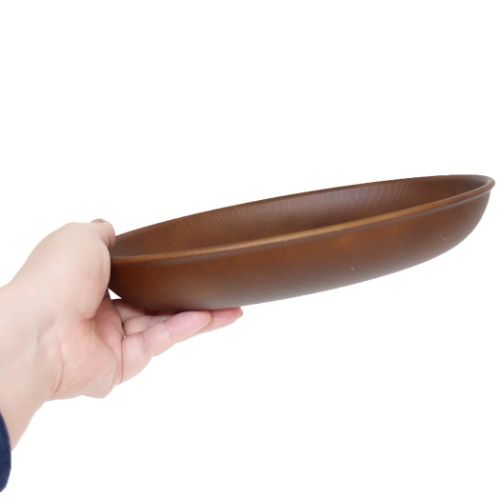 ミッキーマウス 深皿 木目オーバルプレート 喫茶 ディズニー キャラクター グッズ