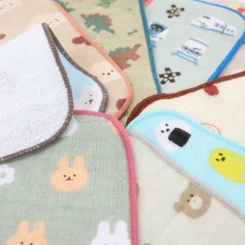 ミニタオル ガーゼミニミニタオル15cm ハンカチタオル うさぎ 新学期準備雑貨 グッズ メール便可